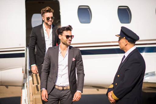 business jet flights