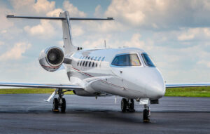 Image of runway-bombardier learjet 75